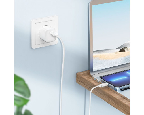 Кабель Hoco X88 Magic silicone 20W Type-C to Lightning (1m) black