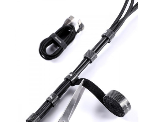 Ремінці на липучках Baseus Rainbow Circle (3m) black