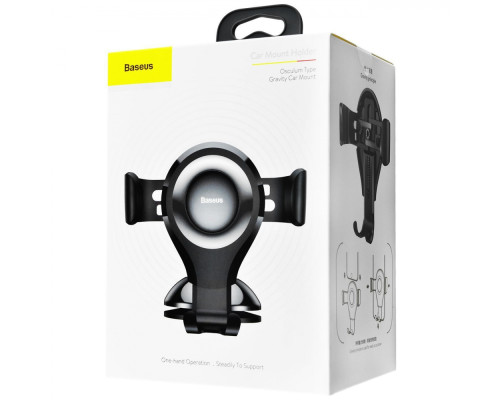 Тримач в машину Baseus Osculum Type Gravity Car Mount black