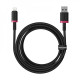 Кабель Baseus Dura Series Fast Charging Lightning 2.4A (2m) black/red 2003000288780 6932172669881