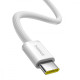 Кабель Baseus Dynamic 4 Fast Charging Type-C to Type-C 100W (1m) white/blue 2003000232189 6932172678555