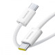 Кабель Baseus Dynamic 4 Fast Charging Type-C to Type-C 100W (1m) white/blue 2003000232189 6932172678555