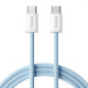 Кабель Baseus Dynamic 4 Fast Charging Type-C to Type-C 100W (1m) white/blue 2003000232189 6932172678555