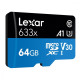 Накопичувач Micro SDXC Card LEXAR 633x (Class 10 UHS-I U3) 64GB