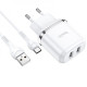 МЗП Hoco N4 Aspiring + Cable (Type-C) 2.4A 2USB white