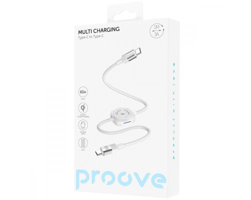 Кабель Proove Multi Charging Type-C to Type-C 60W white 2003000206432 6901115270675