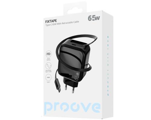 МЗП Proove Fixtape GaN Type-C 65W black 2003000220438 6901117918889