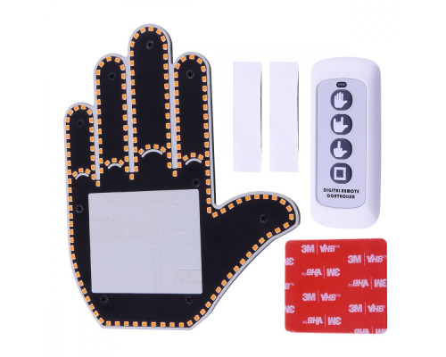 LED Hand на заднє скло автоомобіля (without batteries) black