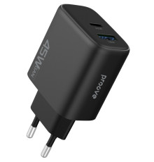 МЗП Proove Silicone Power 2 45W (Type-C+USB) black 2003000320107 6901112697468