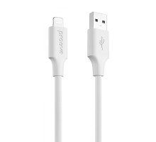Кабель Proove Striped Silicone USB to Lightning (1m) white 2001001957520 6901117914843