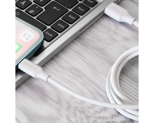 Кабель Proove Striped Silicone USB to Lightning (1m) white 2001001957520 6901117914843