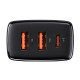 МЗП Baseus Compact Quick Charger 30W QC+ PD (1Type-C + 2USB) black