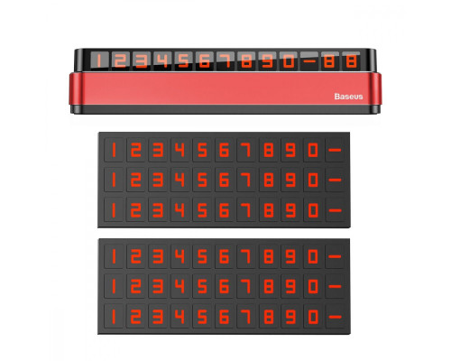 Паркувальна Карта Baseus Moonlight Box Series Temporary Parking Number Plate gray