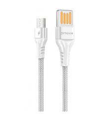 Кабель Proove Double Way Weft Micro USB 2.4A (1m) white