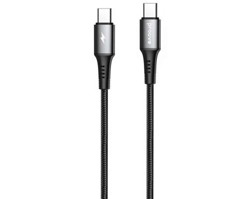 Кабель Proove WireX Type-C to Type-C 60W (2m) black 2003000244151 6901112400518