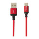 Кабель USB Hoco X14 Times Speed Type-C 2m Колір Червоно-Чорний 6957531062936