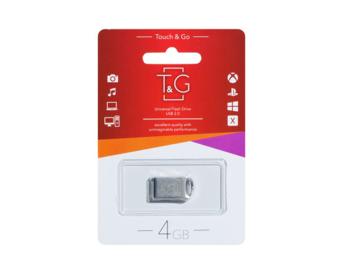 USB флеш-накопичувач T&G 4gb Metal 105 Колір Сталевий
