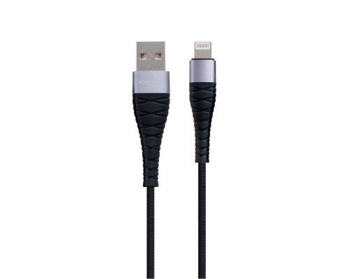 Кабель USB Borofone BX32 Munificent Lightning 1m Колір Чорний 6931474710413