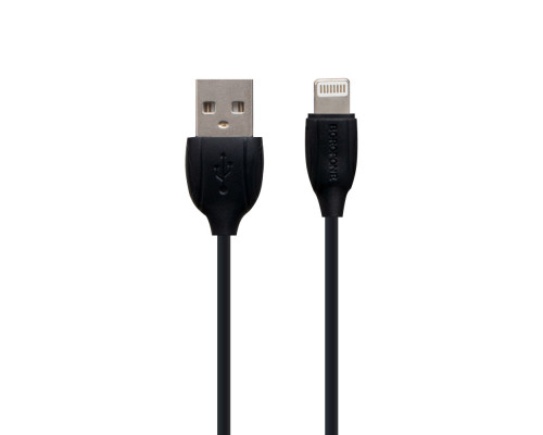 Кабель USB Borofone BX19 Benefit Lightning 2.4A 1m Колір Чорний 6931474701756