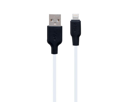 Кабель USB Hoco X21 Plus Silicone Lightning 2m Колір Чорно-Білий