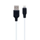 Кабель USB Hoco X21 Plus Silicone Lightning 2m Колір Чорно-Білий