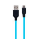 Кабель USB Hoco X21 Plus Silicone Micro 0.25m Колір Чорно-Білий
