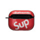 Футляр для навушників Airpods Pro Glossy Brand Колір 08, Supreme red