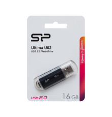 USB флеш-накопичувач Silicon Power 16GB Ultima U02 Колір Чорний
