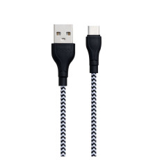 Кабель USB Borofone BX39 Beneficial Type-C Колір Чорно-Бiлий 6931474727312