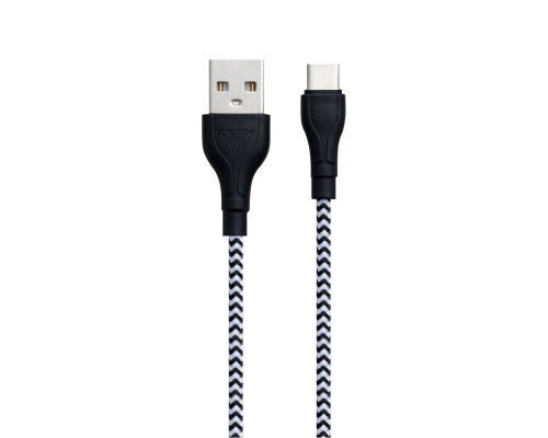 Кабель USB Borofone BX39 Beneficial Type-C Колір Чорно-Бiлий 6931474727312