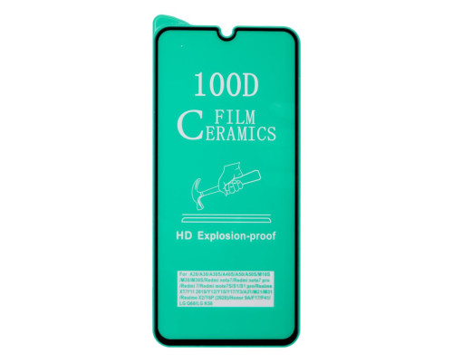 Захисне скло Film Ceramic for Samsung A03s/A12/A22/A32/M12 Oppo A15 без упаковки Колір Чорний 2020000218289