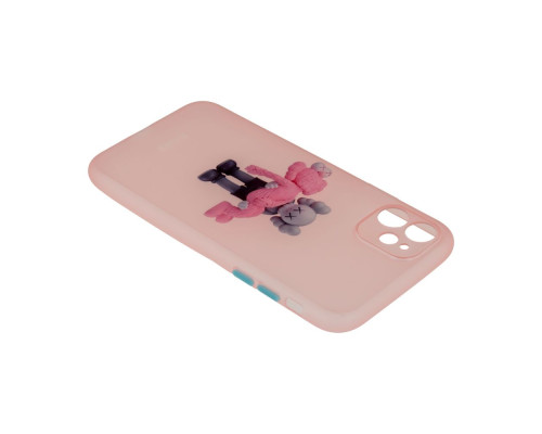 Чохол TPU Ultra-thin Matt with Frame для iPhone 12 Колір 05, Pink