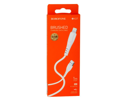 Кабель USB Borofone BX37 Wieldy Lightning Колір Бiлий