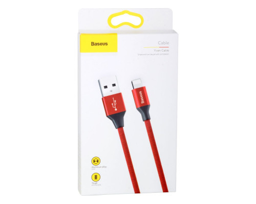 Кабель USB Baseus USB to Lightning 2A 1.8m CALYW-A Колір Червоний, 09