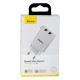 Мережевий Зарядний Пристрій Baseus 2 USB 10.5W 2A CCFS-R Колір Чорний, 01 6953156216426