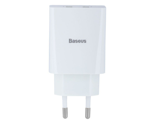 Мережевий Зарядний Пристрій Baseus 2 USB 10.5W 2A CCFS-R Колір Чорний, 01 6953156216426