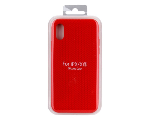 Чохол Silicone Knitted для iPhone X/Xs Copy Колір 6, Red