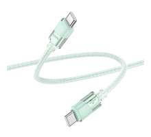 Кабель USB Hoco U132 60W Type-C to Type-C 1.2m Колір Зелений 6942007618243