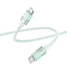 Кабель USB Hoco U132 60W Type-C to Type-C 1.2m Колір Зелений 6942007618243