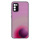 Чохол Glass TPU Prism Circles for Samsung Galaxy A02s Колір 5, Rose-Red