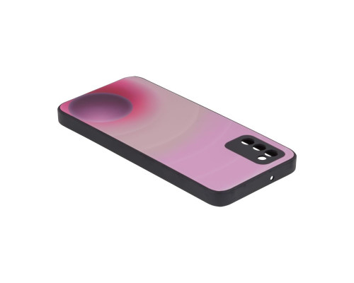 Чохол Glass TPU Prism Circles for Samsung Galaxy A02s Колір 5, Rose-Red