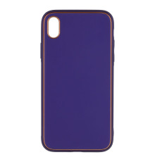 Чохол Leather Gold with Frame without Logo для iPhone Xr Колір Purple 2020000265122