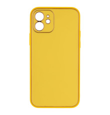 Чохол Leather Gold with Frame without Logo для iPhone 12 Колір Yellow 2020000264507