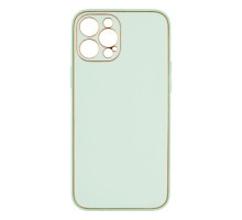 Чохол Leather Gold with Frame without Logo для iPhone 12 Pro Max Колір 6, Mint 2020000264255