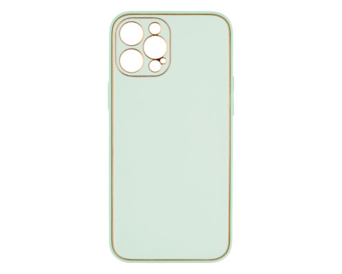 Чохол Leather Gold with Frame without Logo для iPhone 12 Pro Max Колір 6, Mint 2020000264255