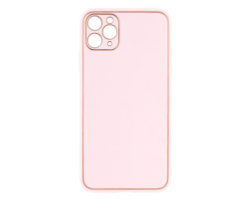 Чохол Leather Gold with Frame without Logo для iPhone 11 Pro Max Колір 3, Pink 2020000264651