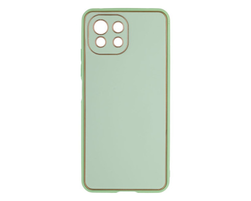 Чохол Leather Gold with Frame without Logo для Xiaomi Mi 11 Lite Колір 7, Mint