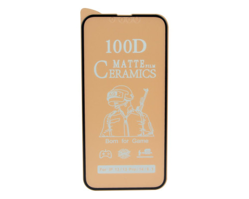 Захисне скло Film Ceramic Matt for Apple Iphone 13/13 PRO/14 без упаковки Колір Чорний 2020000316374