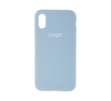 Чохол Silicone Case Full Size (AA) для iPhone X/Xs Колір 58.Sky blue 2020000235163