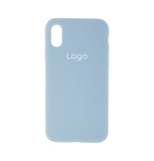 Чохол Silicone Case Full Size (AA) для iPhone X/Xs Колір 58.Sky blue 2020000235163